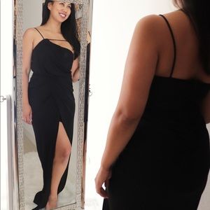 Black Hi-Lo Gown
